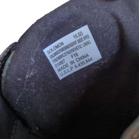 Polo Ralph Lauren Men's 10.5 D Solomon Downhill Skier Canvas Sneakers Olive Camo - Picture 10 of 11